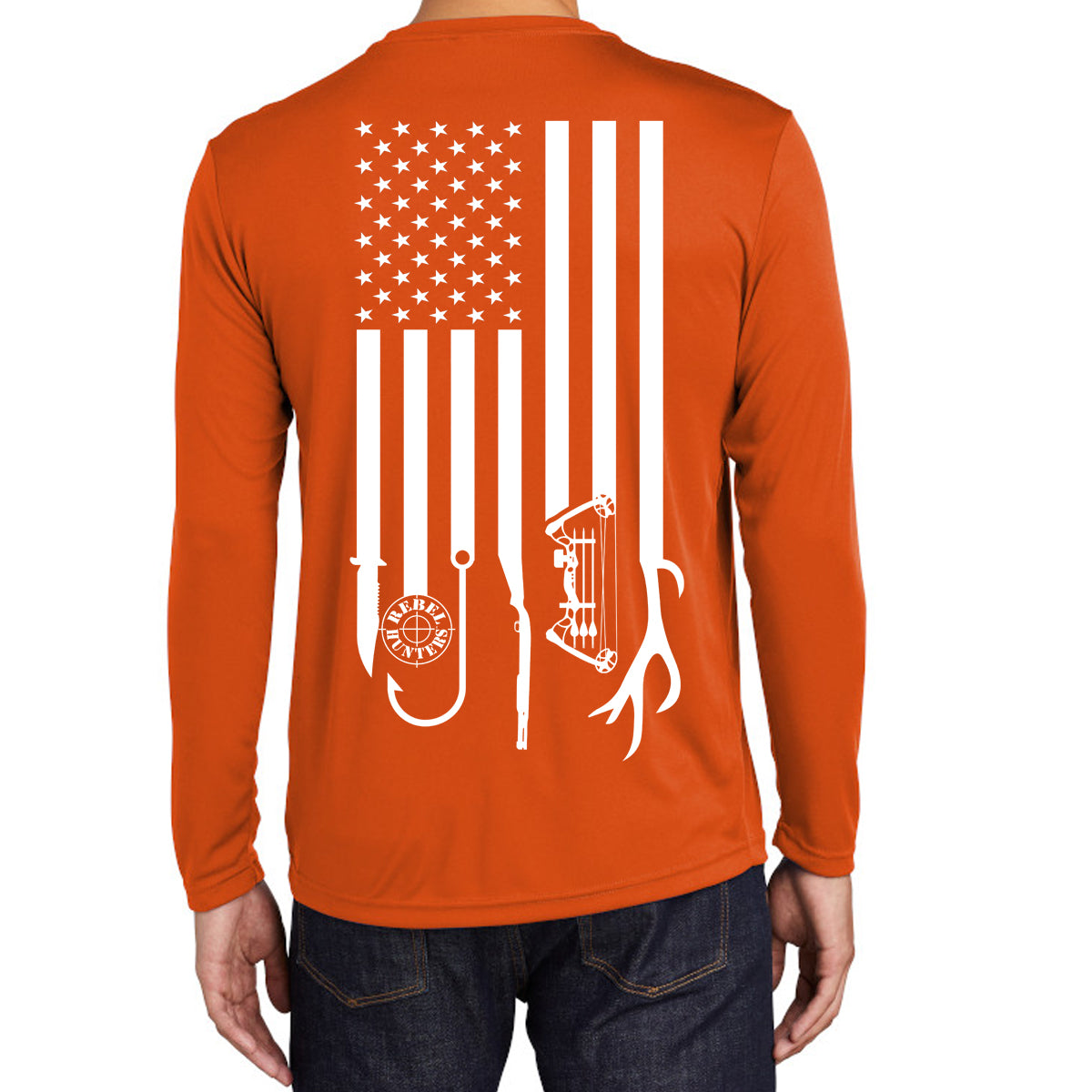 Ford Bronco U.S. Flag Long Sleeve T-Shirt - CycleServe Store