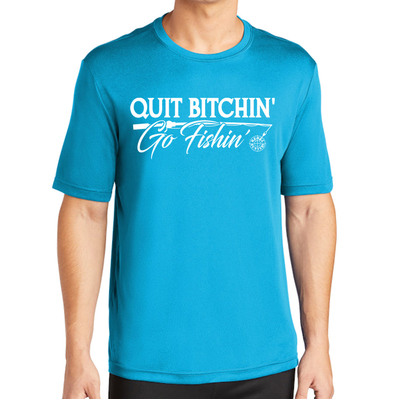 Rebel Hunters Quit Bitchin' Go Fishin Performance T-Shirt