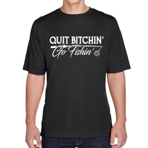 Rebel Hunters Quit Bitchin' Go Fishin Performance T-Shirt