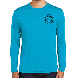 Rebel Hunters Fishing Too Close Long Sleeve Performance Shirt