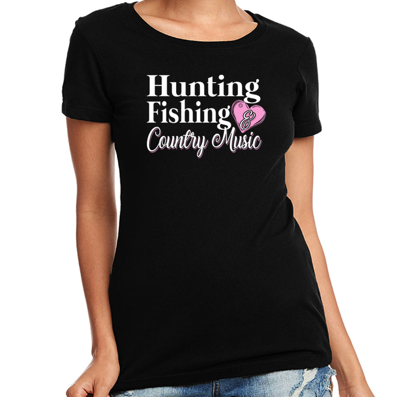 Rebel Hunters Hunting Fishing & Country Music Cap Sleeve T-Shirt