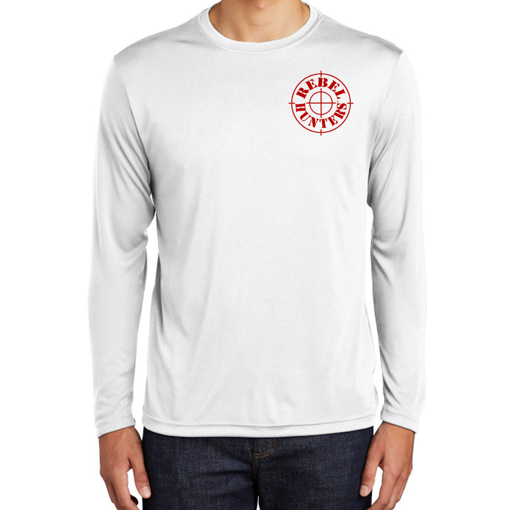 Rebel Hunters American Hunter Flag Long Sleeve Performance Shirt