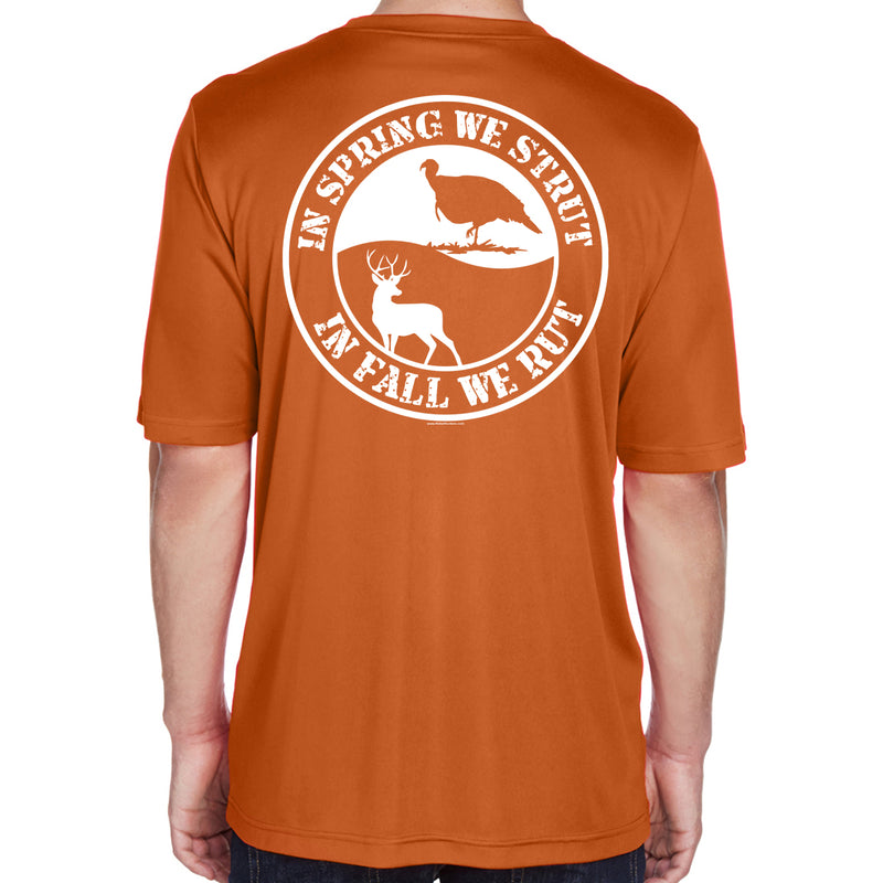 Rebel Hunters Spring Strut Fall Rut Performance T-Shirt